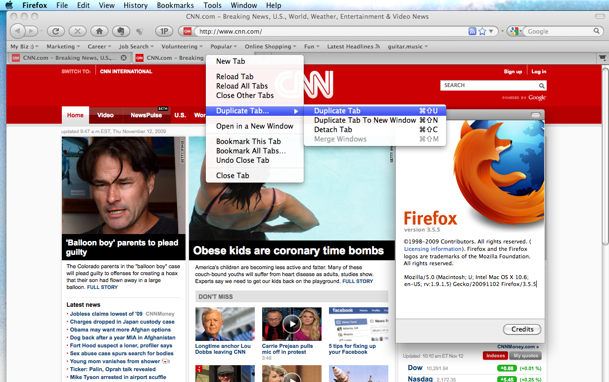 Installed Firefox 3 5 But Duplicate Tab Isn t Working Nickriebe